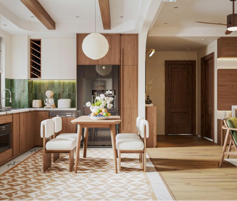 THIẾT KẾ THI CÔNG NỘI THẤT CĂN HỘ HIỆN ĐẠI TỐI GIẢN SANG TRỌNG TẠI HOÀNG MAI