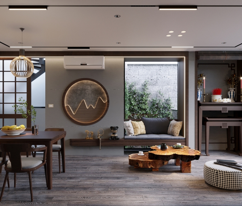 Cải Tạo Phòng Khách Và Bếp Liền Nhau Cho Nhà Liền Kề Tại Thanh Trì Hà Nội